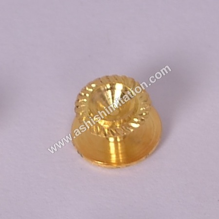 Round Brass Kurta Button Stud