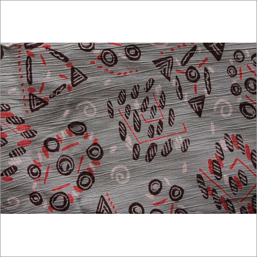 Rayon Printed Crinkle Fabric