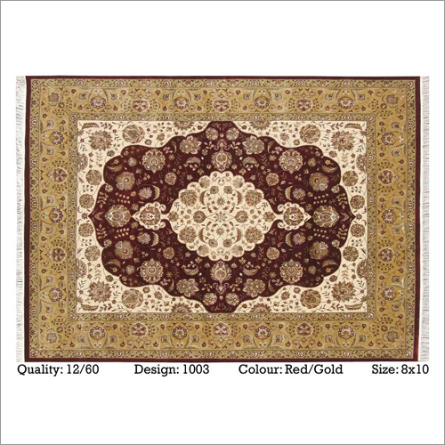 Hand Knotted Carpet Wool & Silk