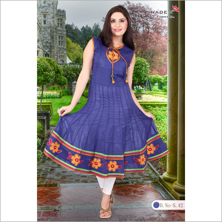 Elegant Cut Sleeve Kurtis