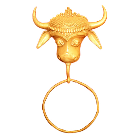 Wood Crafted Bull Face