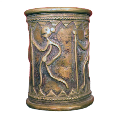 Wooden Art Showpiece - Wood, Brown, Glossy Finish | Intricate Carvings, Elegant Design, Long-Lasting Shine