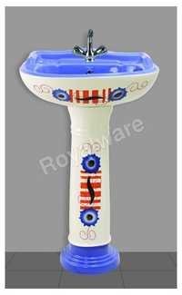Crowny pedestal wash basin 