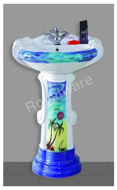 Bathroom Printed Wash Basin