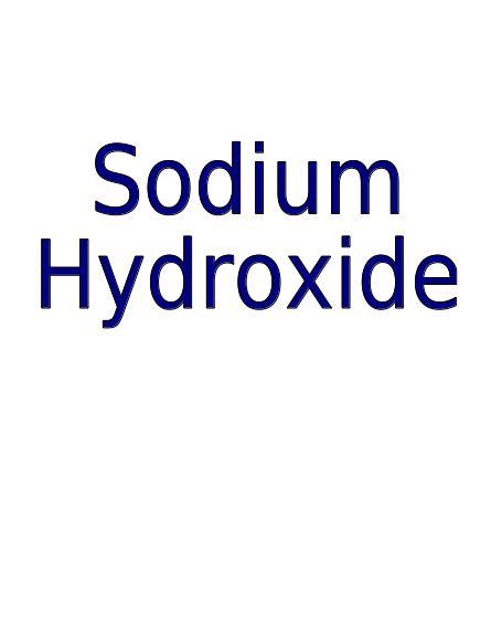 Sodium hydroxide