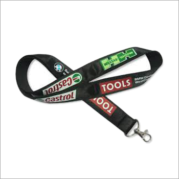 Satin Lanyard - Satin Material, Length 863.6 - 1143 mm, Color Black | Smooth, Soft, Abrasion Resistant, Colorfast Design