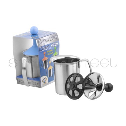 Cappuccino Frother - Stainless Steel, Variable Size | Lightweight, Corrosion Resistant, Ergonomic Handle