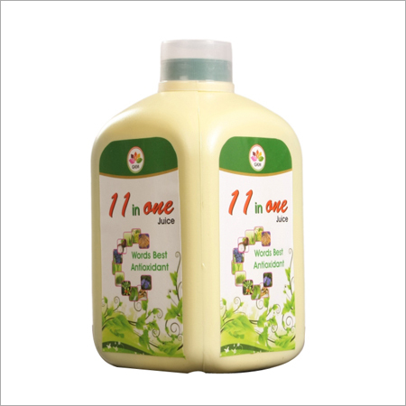 GKM 11 In One Juice - Plastic, 25x15x10cm, Pale Yellow | Eleven-In-One Blend, Natural Ingredients, Boost Immunity, Easy To Use
