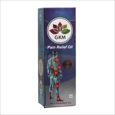 GKM Pain Relief Oil - Herbal Extracts, 100ml, Blue | Fast Acting, Joint Pain Relief, Safe, Pure Ingredients