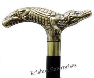 Crocodile Face Walking Stick