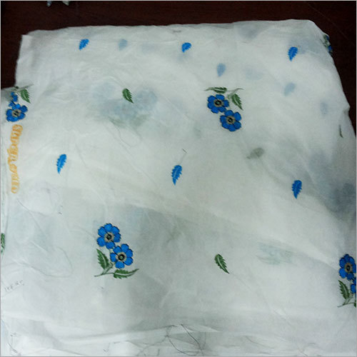 Silk Organza embroidred fabrics