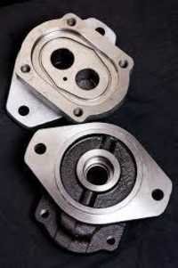Hydraulic Pump Flange 3dx - Color: Black