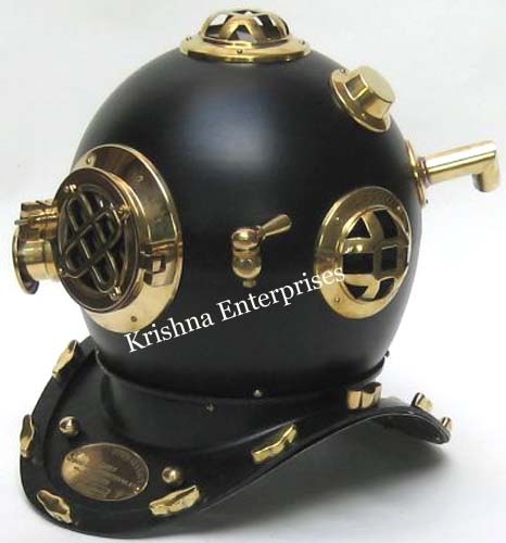 Black Diving Helmet
