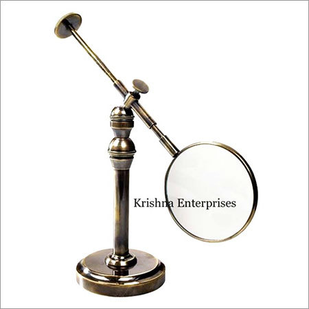 Antique Magnifying Glass With Stand
