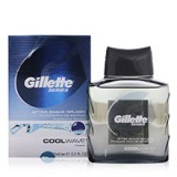 GILLETTE AFTER SHAVE - Glass Bottle 100ml, 15x7x5 cm | Soothes Skin, Refreshing Cool Wave Scent, Fast Absorbing