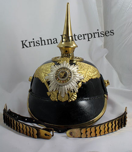 ईगल बैज लेदर हेलमेट