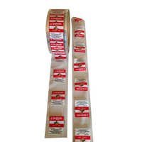 Red White And Cream Pp Zipper Poly Bag