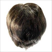 Wavy Mens Black Front Lace Hair Wigs