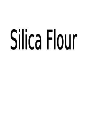 Silica flour