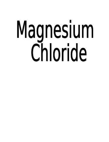 magnesium chloride
