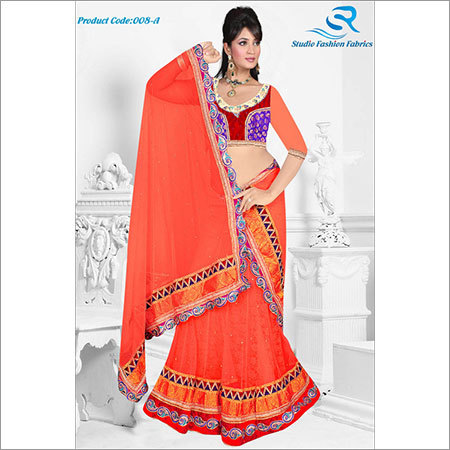 Orange Rasal Lehenga Choli