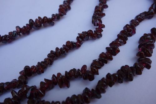 Brown Natural 34 Inch Garnet Uncut Beads Gemstone One Strand