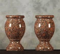 Red Classic Granite Vase