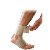 LPM Ankle Wrap - Elastic Fabric, Free Size, Beige | Hook and Loop Closure, Washable, Durable, Comfortable Ankle Support