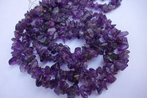 Amethyst Natural 32 Inch African Amethsyt Uncut Beads Gemstone One Strand