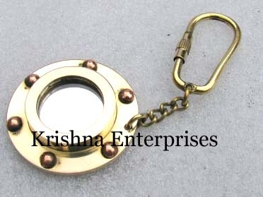 Brass Porthole Key Chain