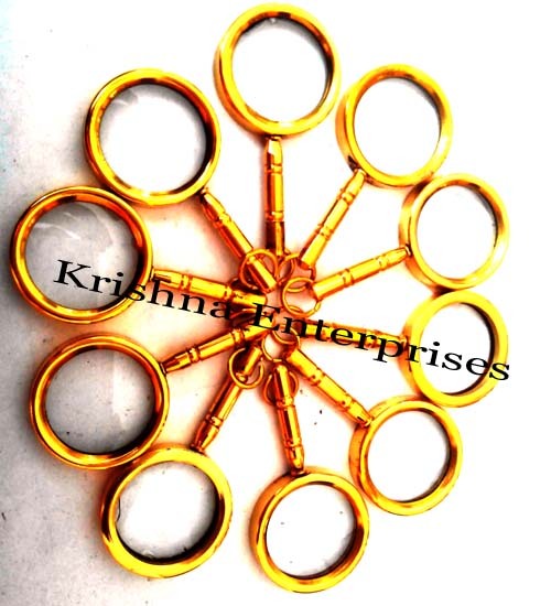 Brass Magnifying Key Chain