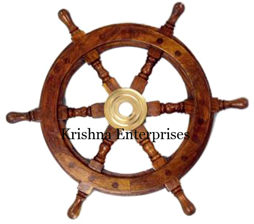 Wooden Ship Wheel