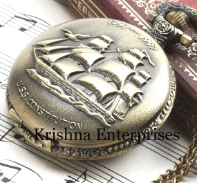 Ship Dial Pocket Watch