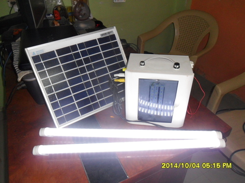 Black Solar Home Lighting System Without Fan