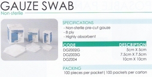 Non-Sterile Gauze Swab - 10cmx10cm (100's)