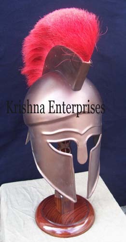 Centurion Helmet With Red Plume