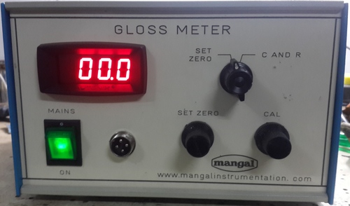 White Digital Gloss Measurement Meter