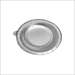 Silver Laminated Paper Plate - Variable Diameter Round Shape | Durable Disposable Eco-Friendly Light Weight High Strength
