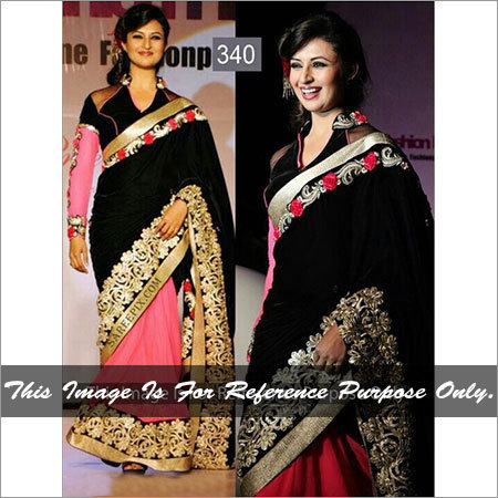 Heavy border saree