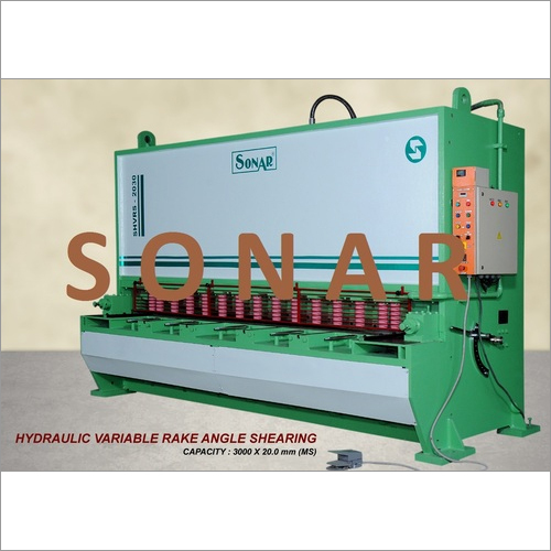 Hydraulic Shearing Machine (Variable Rake Angle)