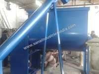 MS Ribbon Blender with Screw Conveyor