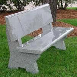 Grey Granite Grave Bench