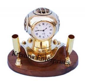 Divers Helmet With Pen Holder