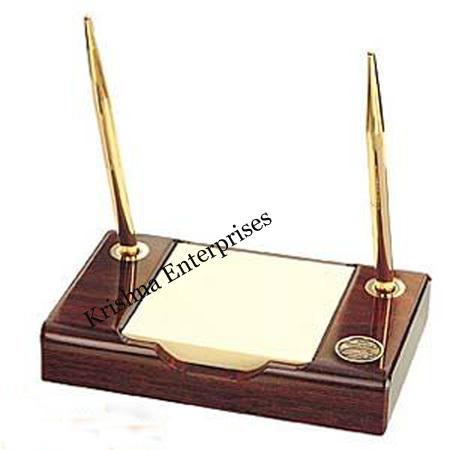 Brass & mirror Pen Holder