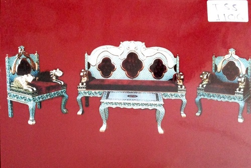 Traditional Designer Metallic sofa