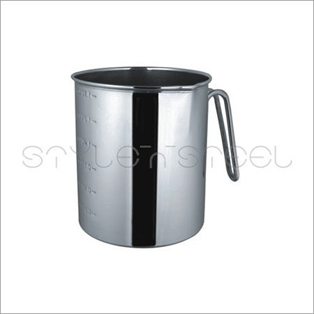 Measuring Mug - Stainless Steel, 1l/1.5l, Silver | Precise Measurement, Durable Metal Handle, Lfgb Sgs Certified