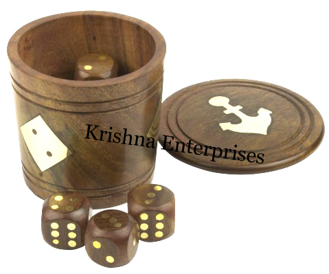 Wooden Dice Box