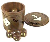 Wooden Dice Box