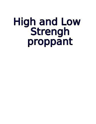 High and low strength proppant