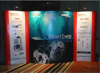 Pop Up Display Stand - Aluminum & Fabric, Variable Dimensions, Lightweight Under 20kg | Attractive Design, Easy Setup, Led Lighting, Customizable
